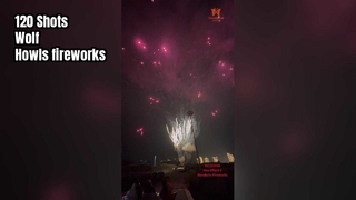 Liuyang Mandarin Fireworks 1.4G Consumer Cake Fireworks 120 Shots Wolf Howls باتری های آتش بازی