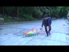 60S لوله دود رنگارنگ ، جشن عروسی در روز شعله های دود