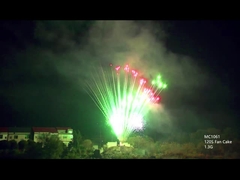 ميندرين هاي حرفه اي آتش بازي 130 گلوله براي کريسمس