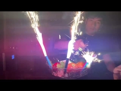 شمع کیک تولد مبارک 30s ماندارین آتش بازی برای کودکان مهمانی کودکان