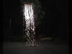 نقره / طلا جشن عروسی رنگارنگ فواره آتش بازی 0.029 CBM