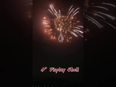 عمده فروشی مواد مورد نیاز ماندارین حرفه ای 4 اینچ صفحه نمایش گلوله آتش بازی 1.3g آتش بازی