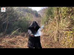 فشفشه های دود رنگی دوتایی چینی، دود رنگین کمانی، آتش بازی های دودزا در روز