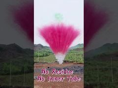 باتری آتش بازی 100 شات، کیک آتش بازی روزانه، آتش بازی بدون باقیمانده، بدون لوله داخلی، آتش بازی دود رنگی