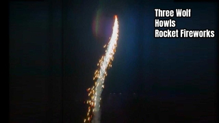1 اینچ Small Sky Shots Rocket Fireworks Three Wolf Howls Rocket Toy Fireworks Pyrotechnics