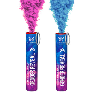 Chinese Factory Daytime Wedding Handheld Color Smoke Flare Fireworks Baby Shower Gender Reveal Party Gender Reveal Smoke Bombs