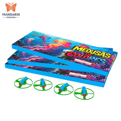 Chinese Liuyang Factory Wholesale Sky Shot Coloful Rainbow Jellyfish Fireworks Novelty Fireworks Skyshots Fireworks Pyrotechnics
