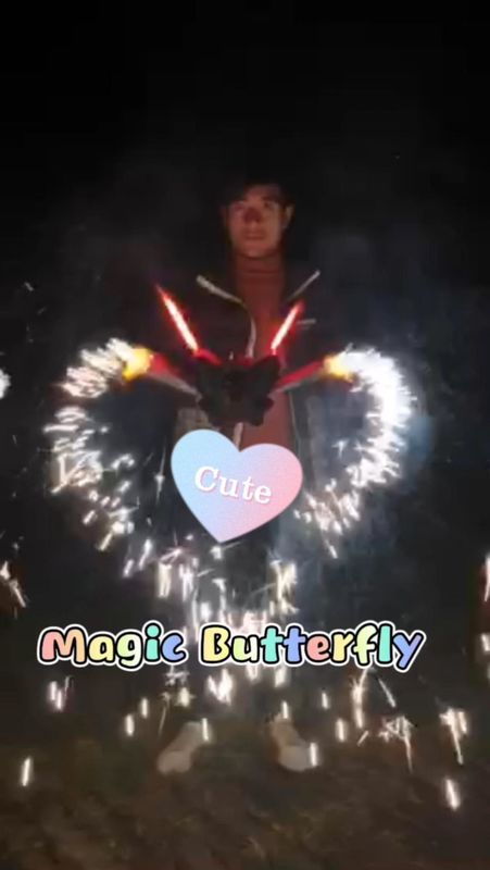 Festival Outdoor Toy Fireworks Magic Butterfly Fireworks 1.4G 0336 For Celebration