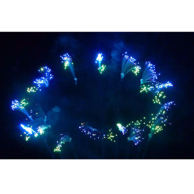 شکل گرد 500G 49 شات کیک آتش بازی سفارشی آتش بازی کیک لوله اندازه 25x30x225 عروسی