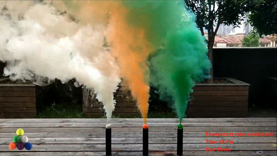 Wedding / Party Smoke Bomb Fireworks , Kids Pyrotechnics Color Smoke Balls