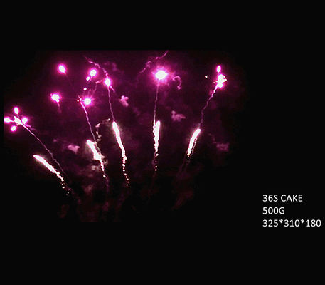 با کیفیت بالا 36 شات 500 گرم کیک فن شکل آتش بازی عمده فروشی Liuyang Fireworks از چین