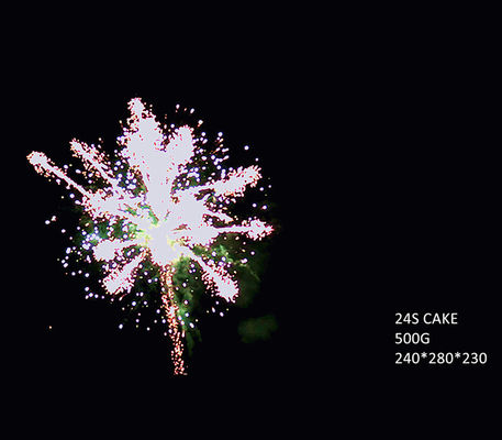 Liuyang 24 Fireworks Shots کیک 500 گرمی با کیفیت بالا کارخانه پیروتکنیک ارائه شده