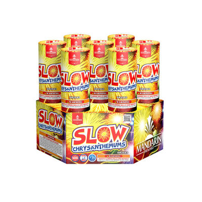 فروش داغ 7 شات کیک گل داودی آهسته 1.4G Fireworks Fireworks Salute