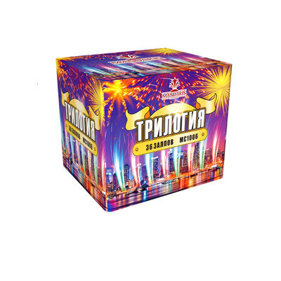 Fireworks مصرف کننده ماندارین 36 شات سلام در فضای باز آتش بازی طرح کیک بزرگ
