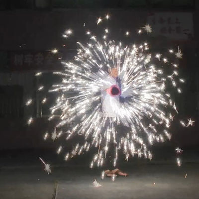 کریسمس سال نو دستی اسباب بازی آتش بازی فواره Pyro Sparkler چرخ داغ چرخش